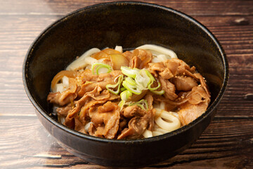 豚バラぶっかけうどん