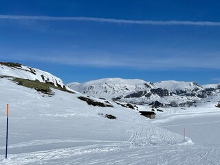 Fototapeta na wymiar Hemsedal Winter Sko slopes Wonderful Norway