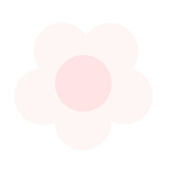 Pink Pastel Flower Doodle