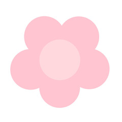 Pink Pastel Flower Doodle