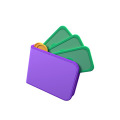 Creative Collection of 3D Wallet Icons for Your Designs