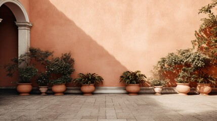 Fototapeta na wymiar Italian style Garden. Designed using Generative AI