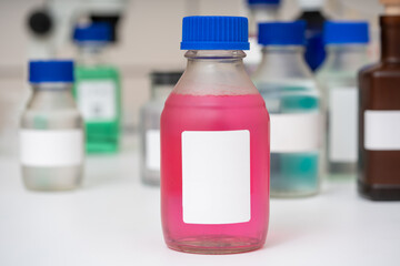 glass laboratory bottle
