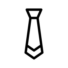 Necktie Icon Vector Symbol Design Illustration