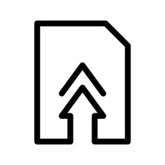 Upload File Icon Vector Symbol Design Illustration