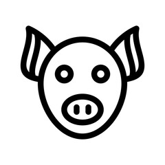 Pig Icon Vector Symbol Design Illustration