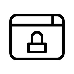 Lock Icon Vector Symbol Design Illustration