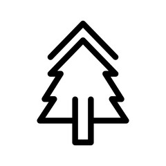 Christmas Tree Icon Vector Symbol Design Illustration