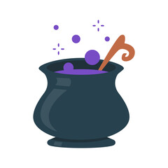 Witch's Poison Cauldron. Scary Devil's Cauldron Halloween Decoration