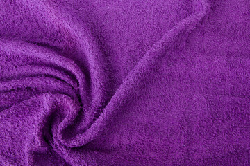 Fototapeta na wymiar purple towel