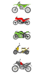Motorcycle Set 1/ Wheels on separate layer