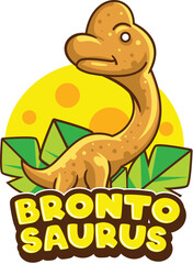 Fototapeta premium Cute Dinosaur mascot vector