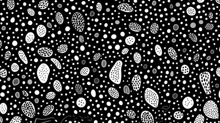 Motif abstrait d'art de points ou texture cellulaire organique dans un dessin. Ai générative