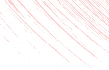 Grunge texture. Distress pink rough trace. Extraor