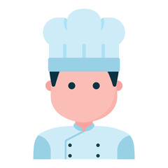 Male chef profession avatar icon