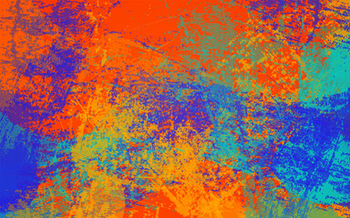 Abstract grunge texture splash paint orange background vector
