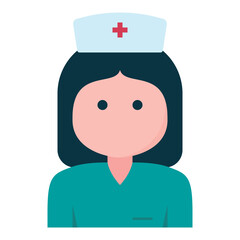 Hospital nurse profession avatar icon