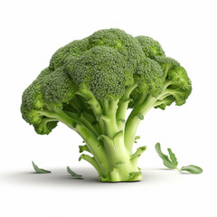 broccoli vegetable isolated image on white background