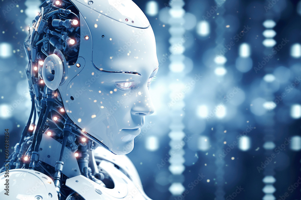 Poster ai generative. artificial intelligence concept.