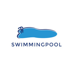 Swimming pool service logo design idea