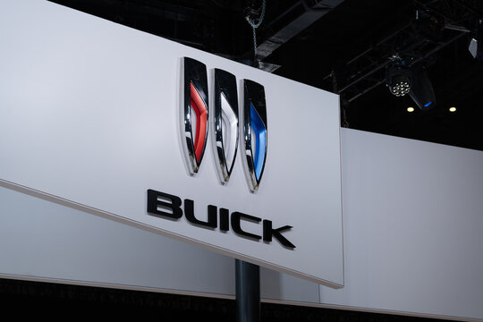 buick logo in Shanghai International Automobile Industry Exhibition on April 27, 2023,at shanghai china