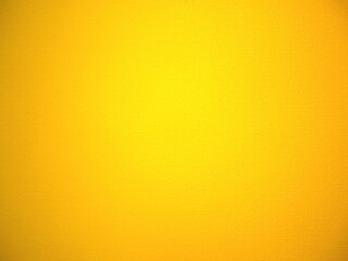 Yellow background abstract with gradient on canvas texture. Bright color creative background.