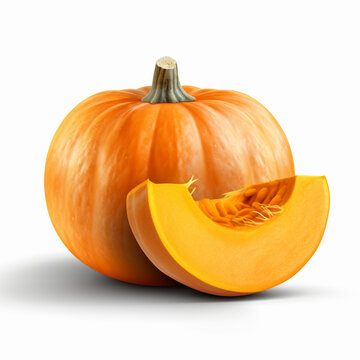 pumpkin vegetable isolated image on white background