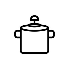 vector pot icon. flat illustration on white background..eps