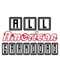 4th-of-July typography text vector