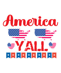 4th-of-July typography text vector