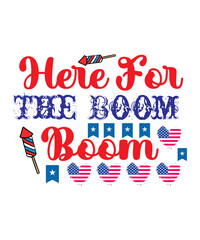 4th-of-July typography text vector