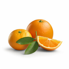 orange fresh fruit isolated image on white background 