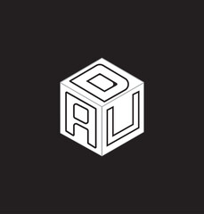 These graphic designs are cube letter logo design.