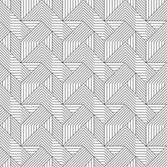 Vector seamless pattern. Modern stylish texture. Monochrome, linear abstract background.