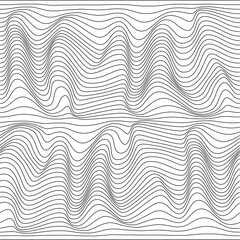 Abstract relief background with optical illusion of distortion. Vector illustration.