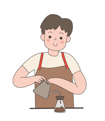 Male barista