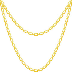 Gold chain necklace PNG 2023051945