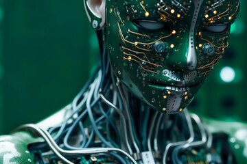 Futuristic Female Cyborgs, embracing the power of robotic technological advancements