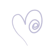 Hand drawn hearts, minimal hearts for planners.