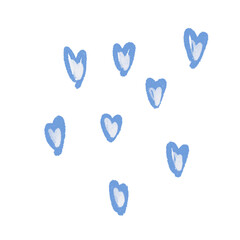 Hand drawn hearts, minimal hearts for planners.