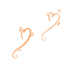 Hand drawn hearts, minimal hearts for planners.