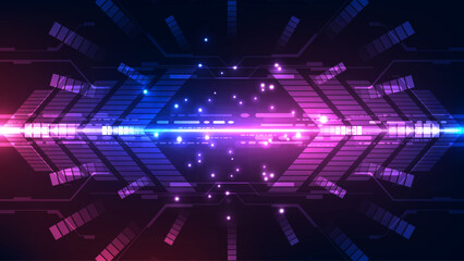 Abstract technology background. Futuristic concept. Vector illustration for your design