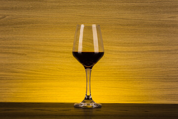 Exquisite and beautiful elevated glass red wine glass