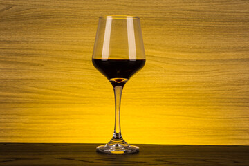 Exquisite and beautiful elevated glass red wine glass