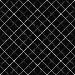 Naklejka premium White And Black Seamless Diagonal Grid Pattern