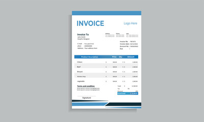 Simple Invoice Layout	
