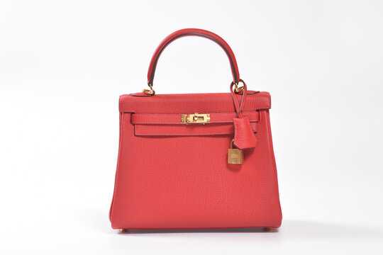Bucharest, Romania 20 July 2023. Hermes Kelly  35cm Rouge Tomate , photo made in studio. photo for editorial content. original product.