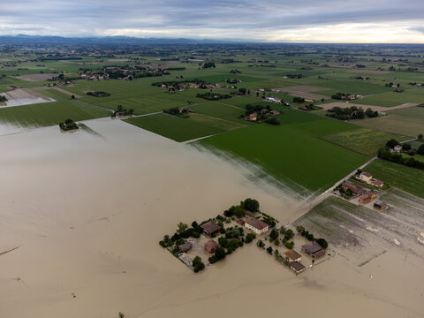 Flood in Emilia Romagna Italy