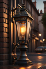 Old city Lights - Generative AI