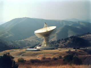 Radio Astronomy Observatory with a radio telescope  used to study pulsars and planets of the Solar system